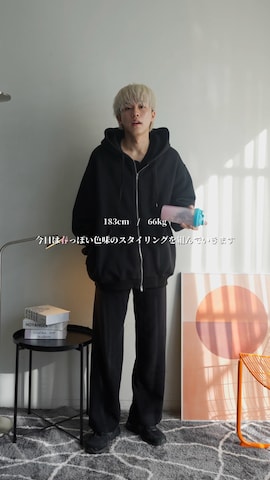 CASPER JOHNのステンカラーコートを使ったKAIさんのファッション動画