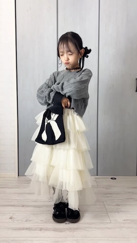 「アイテム（セットアップ）」を使った、hisuiさん（キッズ・120cm）の秋コーディネート