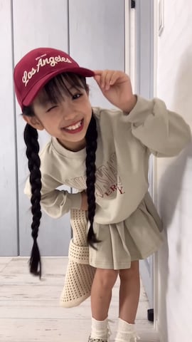 「アイテム（スウェット）」を使った、hisuiさん（キッズ・120cm）の秋コーディネート