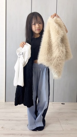「アイテム（ベスト）」を使った、hisuiさん（キッズ・120cm）の秋コーディネート