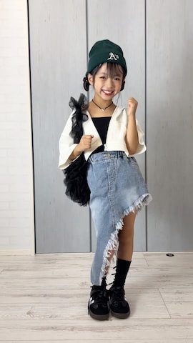 「アイテム（ニットキャップ/ビーニー）」を使った、hisuiさん（キッズ・120cm）の秋コーディネート