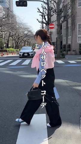 「アイテム（サロペット/オーバーオール）」を使った、yuri さん（レディース・162cm）の春コーディネート