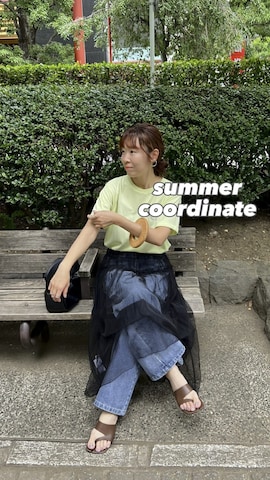 「アイテム（ワンピース/ドレス）」を使った、yuri さん（レディース・162cm）の夏コーディネート