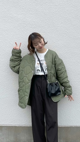 H&Mのノーカラージャケットを使ったちょこびさんのファッション動画