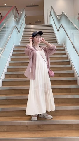 「アイテム（チーク）」を使った、ちょこびさん（レディース・154cm）の夏コーディネート