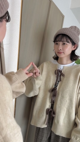 U.S. POLO ASSN.のニット/セーターを使ったちょこびさんのファッション動画-秋コーデ5選🍂