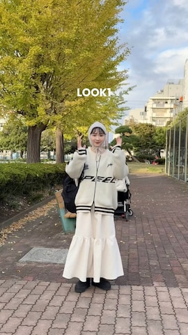 「アイテム（ノーカラーコート）」を使った、ちょこびさん（レディース・154cm）の冬コーディネート