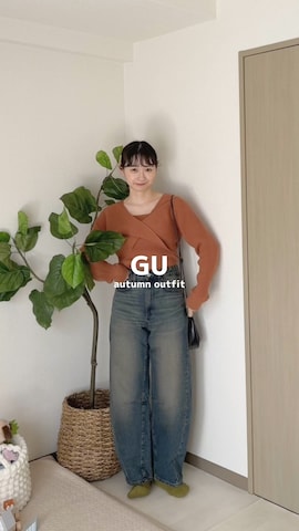 「アイテム（チュニック）」を使った、ちょこびさん（レディース・154cm）の秋コーディネート