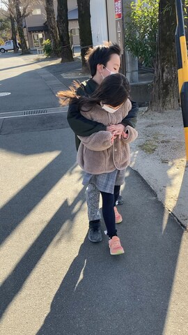「アイテム（MA-1）」を使った、ゆっけさん（キッズ・133cm）の冬コーディネート
