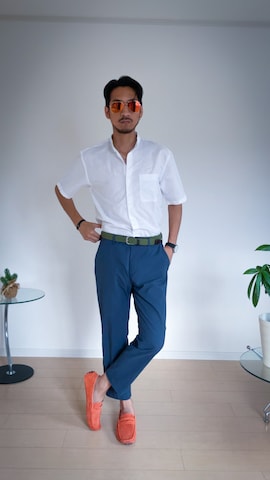 「白シャツ」｜jeymensoutfitさん（メンズ・178cm・30代）の夏コーディネート