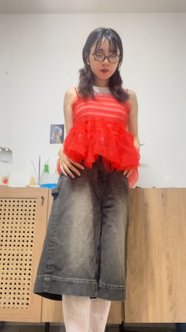 「アイテム（チュニック）」を使った、R I K Oさん（レディース・161cm・20代）の夏コーディネート
