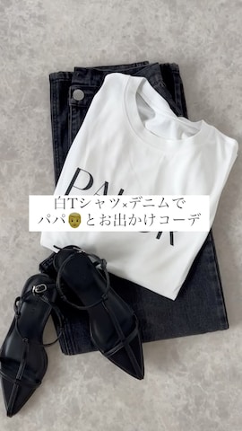 Re:EDITのTシャツ/カットソーを使ったmaiko さんのファッション動画