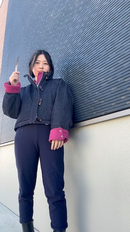 「アイテム（デニムジャケット）」を使った、ひろぽさん（レディース・153cm）の秋コーディネート