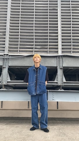 tk.TAKEO KIKUCHIのベストを使ったSHOさんのファッション動画