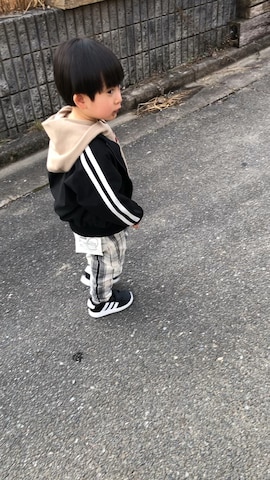 「アイテム（ブルゾン）」を使った、sakuto/itoさん（キッズ・90cm）の春コーディネート