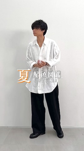 UNIQLOのデニムパンツを使った平莉川己夢(コム)さんのファッション動画-夏コーデ配色図鑑🎨