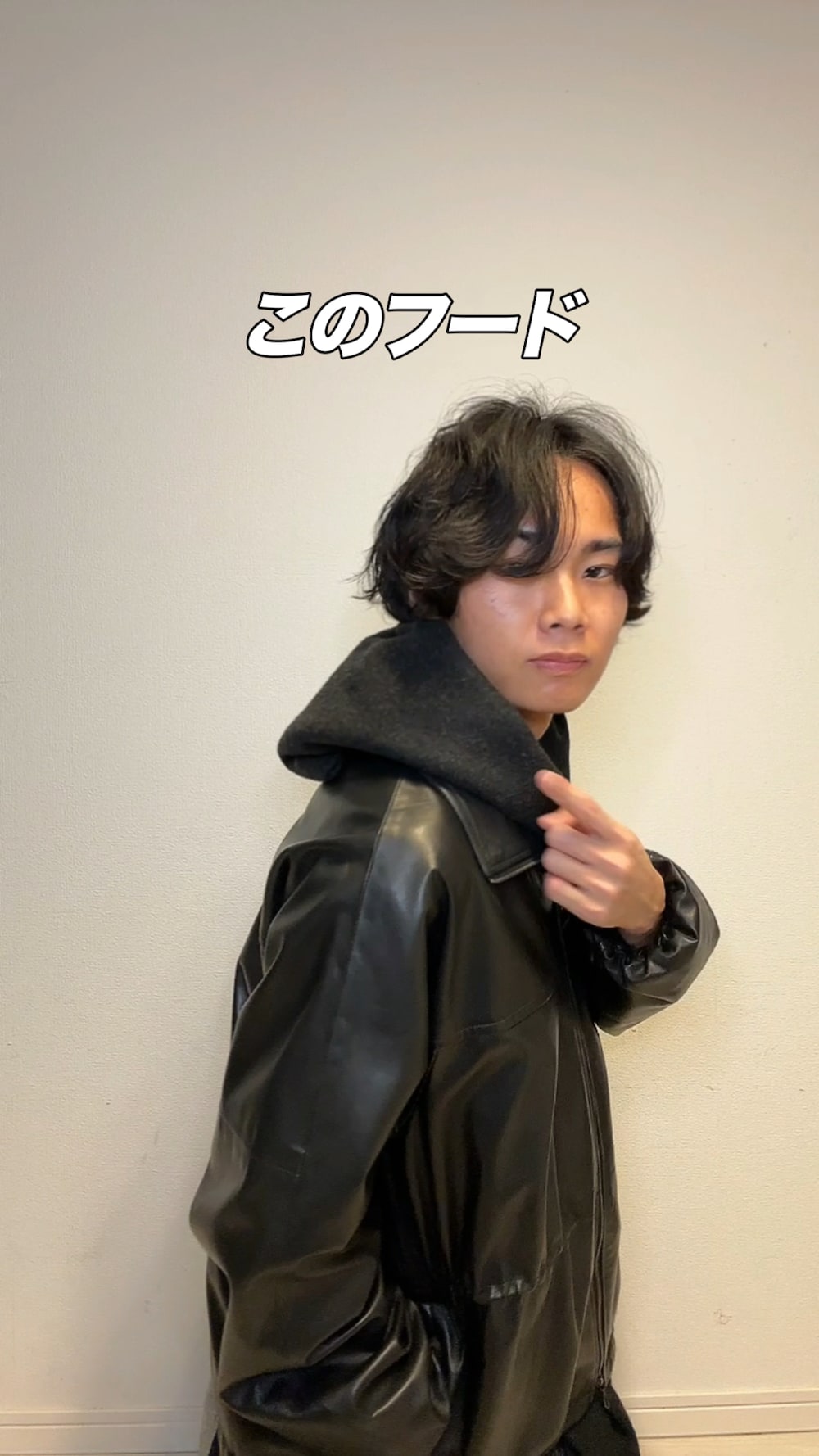 u*c様 新品 LIDNM GOAT LEATHER TECH BLOUSON LIDNM（リドム）の「GOAT LEATHER TECH BLOUSON（ブルゾン