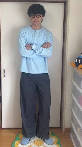「アイテム（ジャケット/アウター、ブラック系）」を使った、レンタロウさん（メンズ・175cm）の夏コーディネート