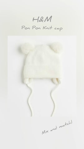 H&Mのニットキャップ/ビーニーを使ったKOOOさんのファッション動画