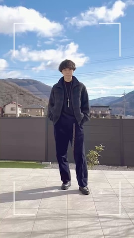 アクセサリーを使ったたけるさんのファッション動画