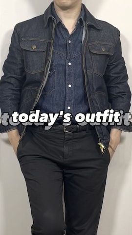 デニムジャケットを使ったHamakeiさんのファッション動画