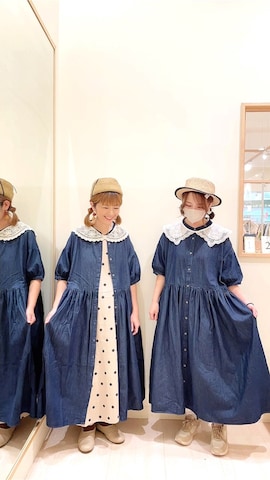 「アイテム（付け襟）」を使った、やまペイさん（レディース・153cm・40代）の夏コーディネート