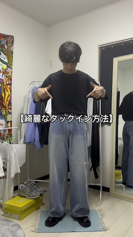 UNIQLOのTシャツ/カットソーを使ったkenさんのファッション動画