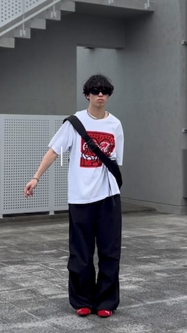 「アイテム（バングル/リストバンド）」を使った、kenさん（メンズ・175cm）の春コーディネート