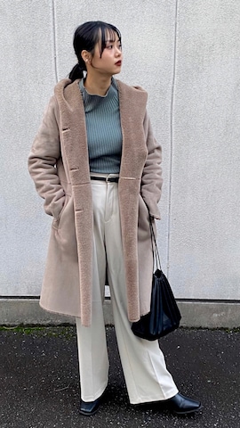 ムートンコートを使ったこなん👧🏻さんのファッション動画