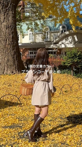 「my twilight（マイトワイライト）のアイテム」を使った、m a p oさん（レディース・149cm）の秋コーディネート