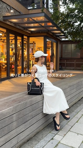「ROYAL PARTY（ロイヤルパーティー）のアイテム」を使った、m a p oさん（レディース・149cm）の夏コーディネート