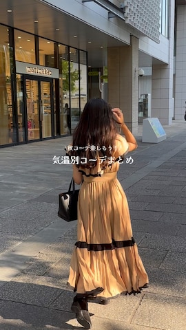 「アイテム（シュシュ）」を使った、m a p oさん（レディース・149cm）の秋コーディネート