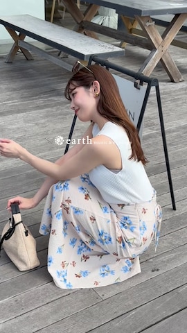 earth music&ecologyのタンクトップを使ったearth music&ecology officialさんのファッション動画