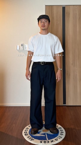 「アイテム（MA-1）」を使った、けーすけさん（メンズ・165cm）の秋コーディネート