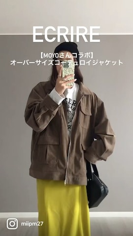 スウェットを使ったmiiさんのファッション動画