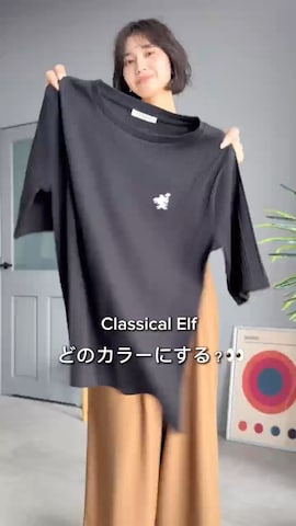 Javaのトップスを使ったclassicalelfクラシカルエルフさんのファッション動画