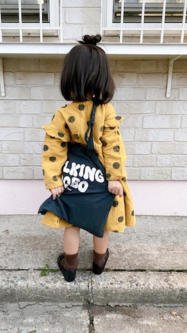 「アイテム（ヘアゴム）」を使った、kumakumaさん（キッズ・100cm）の秋コーディネート