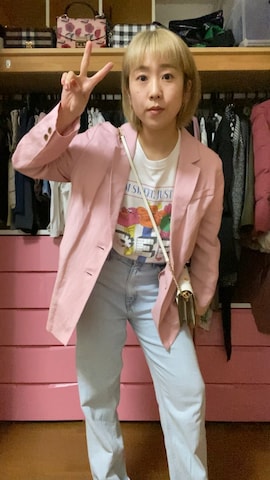 SNIDELのテーラードジャケットを使ったYuukaさんのファッション動画