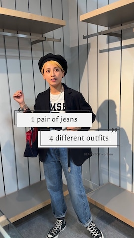 BEAMS BOYのテーラードジャケットを使ったHeg.さんのファッション動画