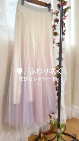「アイテム（手袋）」を使った、まりさん（レディース・157cm）の春コーディネート