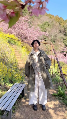 「SASQUATCHfabrix.（サスクワァッチファブリックス）のアイテム（スラックス）」を使った、　たかさん（メンズ・172cm）の春コーディネート