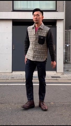 「アイテム（リング）」を使った、8ight ㉝ on1さん（メンズ・187cm）の冬コーディネート