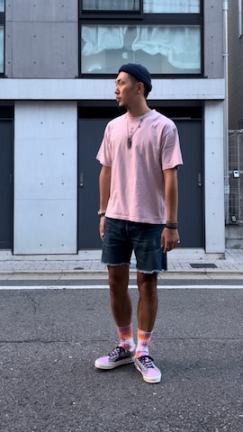 「アイテム（バングル/リストバンド）」を使った、8ight ㉝ on1さん（メンズ・187cm）の秋コーディネート