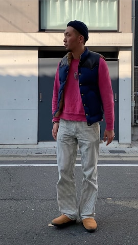 「アイテム（リング）」を使った、8ight ㉝ on1さん（メンズ・187cm）の冬コーディネート