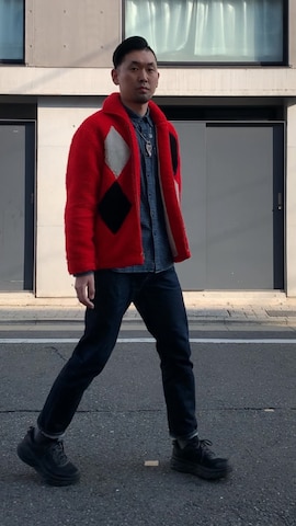 「アイテム（バングル/リストバンド）」を使った、8ight ㉝ on1さん（メンズ・187cm）の春コーディネート