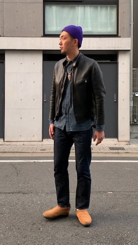 「アイテム（バングル/リストバンド）」を使った、8ight ㉝ on1さん（メンズ・187cm）の春コーディネート