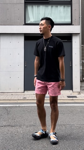 「アイテム（バングル/リストバンド）」を使った、8ight ㉝ on1さん（メンズ・187cm）の夏コーディネート