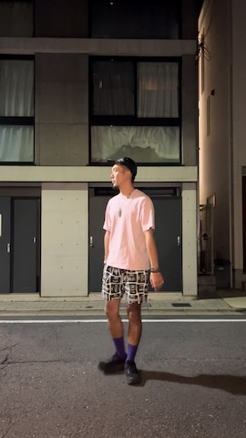 「アイテム（バングル/リストバンド）」を使った、8ight ㉝ on1さん（メンズ・187cm）の夏コーディネート