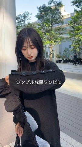 「アイテム（付け襟）」を使った、a3noさん（レディース・158cm）の春コーディネート