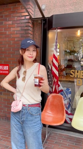 「アイテム（コンシーラー）」を使った、maiさん（レディース・162cm）の秋コーディネート